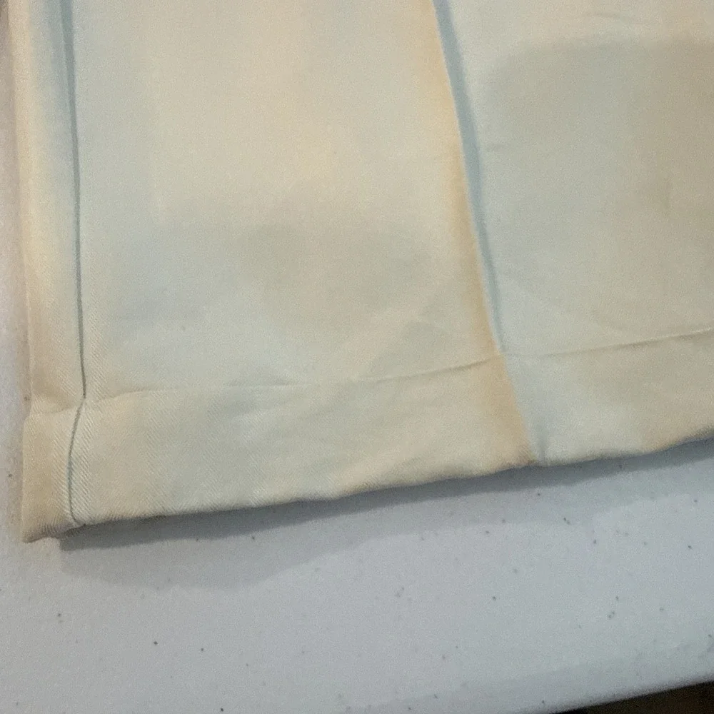 Caribbean Joe Pants Mens 32x34 Ivory Easy Care Pleated Dress Travel Classic New - Picture 4 of 10